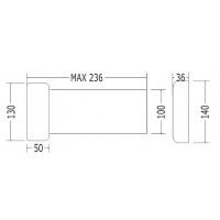 Патрубок для унитаза Devon&Devon IBRCM236 Белый — фото 2, Слив и канализация