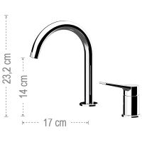 Смеситель для раковины Remer Slash SL57 Хром — фото 2, Смесители для раковины