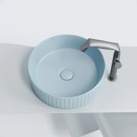 Раковина-чаша Ceramicanova Element 36 CN6057ML Голубая матовая — фото 5, Раковины накладные