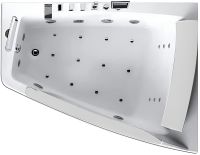 Акриловая ванна Gemy 170х130 G9056 O R с гидромассажем — фото 4, Акриловые ванны