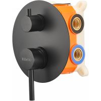 Душевая система Milacio Ultra MCU.150.MB / черный матовый / нержавеющая сталь / встраиваемый монтаж / с изливом 200 мм — фото 16, Встраиваемые душевые комплекты