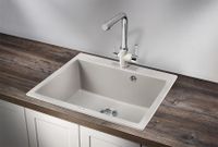 Granula-6001, БАЗАЛЬТ, кухонная мойка, кварц — фото 2, Кухонные мойки