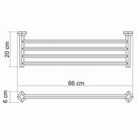 Товар: Аксесс Aller K-1111 Полка д/полотенец (блистер),хром, WasserKRAFT - фото 4 Аксесс Aller K-1111 Полка д/полотенец (блистер),хром, WasserKRAFT — фото 4, Комплектующие для туалета
