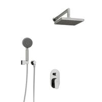 A14028 Встраиваемый комплект для душа с верхней душевой насадкой и лейкой — фото 3, Встраиваемые душевые комплекты