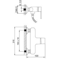 Гигиенический душ со смесителем Melodia della vita Moderno MDV35151wt Белый — фото 4, Гигиенические души