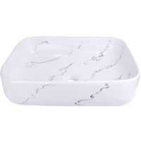 Раковина-чаша Bronze de Luxe Lacio 51 1073M Белая — фото 1, Раковины накладные