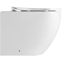 Унитаз Iberica Blanca Bilbao Alto IB.BLA.331.1B1 приставной с сиденьем Микролифт — фото 3, Приставные унитазы