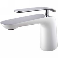 Смеситель для раковины Lemark Melange LM4906CW Белый Хром — фото 1, Смесители для раковины