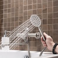 Смеситель для ванны Ростовская Мануфактура Сантехники SUS124-006EP универсальный Нержавеющая сталь — фото 6, Для душа и ванны