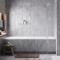 Berkel 48P02-110R Matt glass Fixed Стеклянная шторка на ванну — фото 1, Шторки для ванной распашные