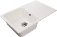 Товар: GRANFEST Мойка QUARZ 78 1-чаша+крыло 740*480мм белый арт.GF-Z- арт-78 белый - фото 2 GRANFEST Мойка QUARZ 78 1-чаша+крыло 740*480мм белый арт.GF-Z- арт-78 белый — фото 2, Кухонные мойки