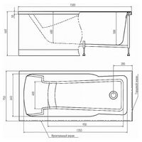 Товар: Акриловая ванна Alex Baitler Madin 150х75 без гидромассажа - фото 2 Акриловая ванна Alex Baitler Madin 150х75 без гидромассажа — фото 2, Ванны