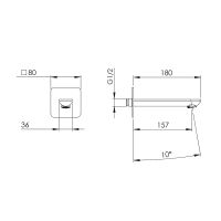 Излив для смесителя Remer 91EYBO Белый матовый — фото 2, Комплектующие для туалета