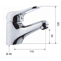 Товар: Смеситель для раковины Remer Kiss K11 Хром - фото 2 Смеситель для раковины Remer Kiss K11 Хром — фото 2, Смесители для раковины