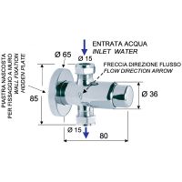 Товар: Запорный вентиль Remer Tempor TE31 порционный Хром - фото 2 Запорный вентиль Remer Tempor TE31 порционный Хром — фото 2, Комплектующие для туалета