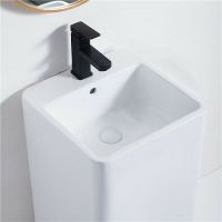 Раковина CeramaLux 40 P7004L Белая — фото 2, Раковины