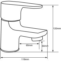 Смеситель для раковины Melodia della vita Rock MDV35221 Хром — фото 5, Смесители для раковины