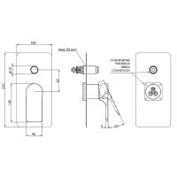 Товар: Смеситель для душа Remer Infinity I09KBNPO Никель матовый брашированный - фото 2 Смеситель для душа Remer Infinity I09KBNPO Никель матовый брашированный — фото 2, Смеситель для душа