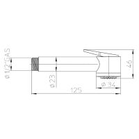 Гигиенический душ Bossini Paloma Gom B00457.030 Хром — фото 2, Гигиенические души
