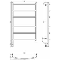 Товар: Электрический полотенцесушитель Сунержа Галант 3.0 800x500 L 31-5800-8050 Черный матовый - фото 2 Электрический полотенцесушитель Сунержа Галант 3.0 800x500 L 31-5800-8050 Черный матовый — фото 2, Электрические полотенцесушители