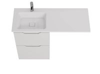 Товар: Тумба Bona, 60 см, напольная, 2 ящика, белый глянец арт-99.0451 - фото 4 Тумба Bona, 60 см, напольная, 2 ящика, белый глянец арт-99.0451 — фото 4, Тумбы под раковину