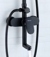 Душевая система Bond Черная матовая арт-B01-9188 — фото 3, Душевые стойки