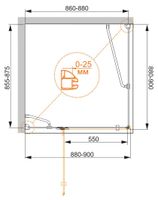 Товар: Душевой уголок CEZARES BERGAMO-W-A-1-90-C-Cr-L - фото 2 Душевой уголок CEZARES BERGAMO-W-A-1-90-C-Cr-L — фото 2, Душевые уголки