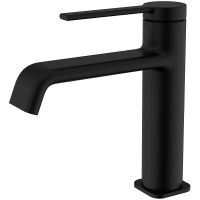 Смеситель для раковины AQUAme Asti AQM6410MB Черный матовый — фото 1, Смесители для раковины