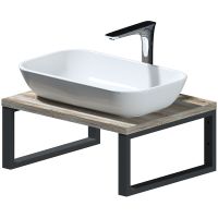 Столешница под раковину 1MarKa Grunge Loft 60 Ц0000001583 Дуб намибия — фото 1, Столешницы под раковину