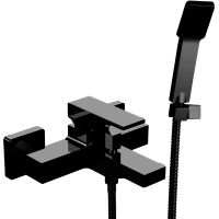 Смеситель для ванны Remer Absolute AU02CFP Черный брашированный хром — фото 1, Смеситель для ванны