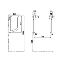 Товар: Перегородка для писсуаров Creavit TP660-00CB00E-0000 Белая - фото 2 Перегородка для писсуаров Creavit TP660-00CB00E-0000 Белая — фото 2, Комплектующие для туалета