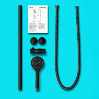 Душевой гарнитур Dorff Comfort D0108000BL Черный — фото 5, Душевые гарнитуры