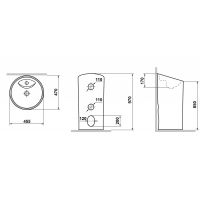 Товар: Раковина Laguraty 47 202B Белая - фото 3 Раковина Laguraty 47 202B Белая — фото 3, Раковины напольные