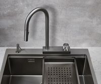 Смеситель для кухни Milacio Ultra MCU.556.GM Вороненая сталь — фото 7, Смесители для кухни