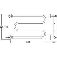 Товар: Водяной полотенцесушитель Margaroli Vento 402GO Золото - фото 2 Водяной полотенцесушитель Margaroli Vento 402GO Золото — фото 2, Водяные полотенцесушители