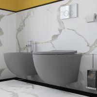 Товар: Унитаз Aqueduto Ovo OVO0130 подвесной Серый матовый с сиденьем Микролифт - фото 10 Унитаз Aqueduto Ovo OVO0130 подвесной Серый матовый с сиденьем Микролифт — фото 10, Подвесные унитазы