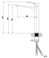 Товар: Смеситель для раковины ESKO Singapore Black SB 25 Черный матовый - фото 3 Смеситель для раковины ESKO Singapore Black SB 25 Черный матовый — фото 3, Смесители для раковины