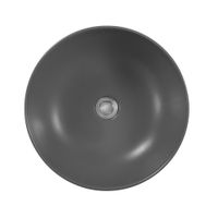 Раковина накладная для установки на столешницу AQUATEK ЕВРОПА AQ5558-MG 415*415*135, матовый серый — фото 4, Раковины накладные