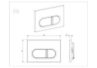 Товар: KDI-0000043 (016B) Панель смыва Хром глянец (клавиши прямоугольные) - фото 2 KDI-0000043 (016B) Панель смыва Хром глянец (клавиши прямоугольные) — фото 2, Кнопки смыва