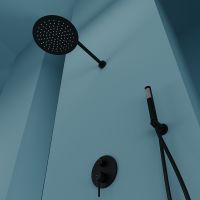 Душевая система Sancos Select SC3003MB Черная матовая — фото 4, Встраиваемые душевые комплекты