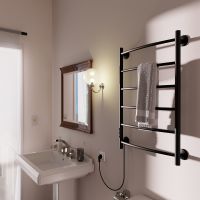 Электрический полотенцесушитель Маргроид Вид 4 800x500 04-8050-1049-9005L левый Черный матовый — фото 4, Электрические полотенцесушители