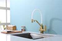 Смеситель для кухни Raglo R85.62.03 Золото матовое Белый — фото 20, Смесители для кухни