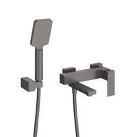 Товар: Смеситель для ванны и душа в комплекте с ручным душем, шлангом и держателем CEZARES SLIDER-VD-GM - фото 2 Смеситель для ванны и душа в комплекте с ручным душем, шлангом и держателем CEZARES SLIDER-VD-GM — фото 2, Смеситель для ванны