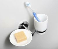 Товар: Аксесс Rhein K-6226CO Держатель стакана и мыльницы, (блистер), КЕРАМИКА, хром, WasserKRAFT - фото 2 Аксесс Rhein K-6226CO Держатель стакана и мыльницы, (блистер), КЕРАМИКА, хром, WasserKRAFT — фото 2, Комплектующие для туалета