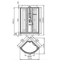 Товар: Душевая кабина Radomir Паола 2 103x103 1-05-6-0-0-0581 без гидромассажа - фото 2 Душевая кабина Radomir Паола 2 103x103 1-05-6-0-0-0581 без гидромассажа — фото 2, Душевые кабины