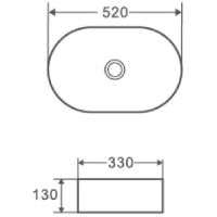Раковина-чаша Azario 52 AZ-1048 Белая — фото 2, Раковины