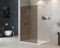 Душевая перегородка CEZARES LIBERTA-L-1-120-120-BR-Cr — фото 1, Душевые перегородки