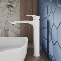 Товар: Смеситель для раковины Milardo Rora RORWT01M01 Белый матовый - фото 7 Смеситель для раковины Milardo Rora RORWT01M01 Белый матовый — фото 7, Смесители для раковины