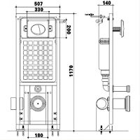 Товар: Инсталляция Laguraty J100 для унитаза с Белой клавишей смыва - фото 4 Инсталляция Laguraty J100 для унитаза с Белой клавишей смыва — фото 4, Инсталляции