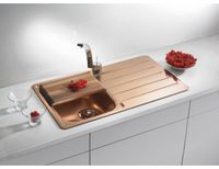 Мойка для кухни LINE MONARCH 20 BRONZE 860X5001X в компл. с выпуском без сифона, — фото 2, Кухонные мойки